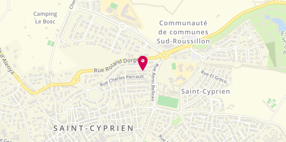 Plan de LOPEZ Hervé, 22 Rue Jules Michelet, 66750 Saint-Cyprien