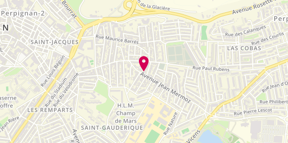 Plan de Etablissements ANDREU - Plomberie Perpignan - 66, 67 avenue Jean Mermoz, 66000 Perpignan