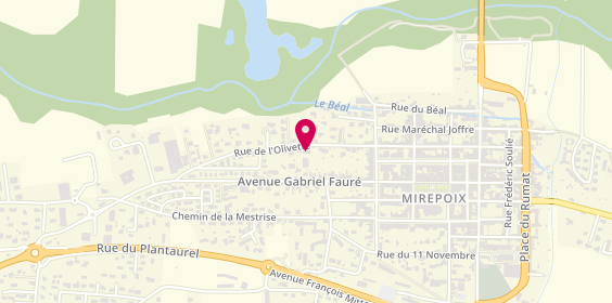 Plan de Adrian Florian, 40 Bis avenue Gabriel Fauré, 09500 Mirepoix