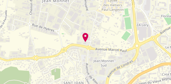 Plan de L'Artisan Plomberie Climatisation, 865 avenue de Bruxelles, 83500 La Seyne-sur-Mer