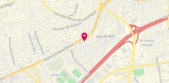 Plan de Frev Services, 85 Rue des Ormeaux, 83100 Toulon
