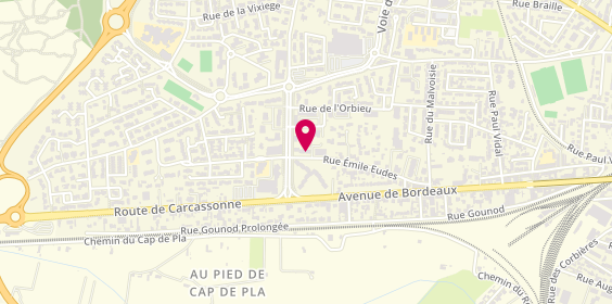 Plan de HKL Plomberie, 5 Rue Emile Eudes, 11100 Narbonne