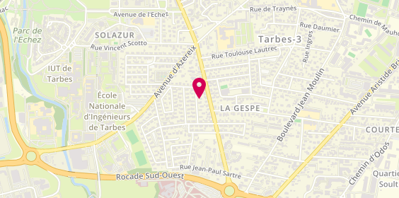 Plan de Christian Depannage, 5 Rue Edouard Manet, 65000 Tarbes