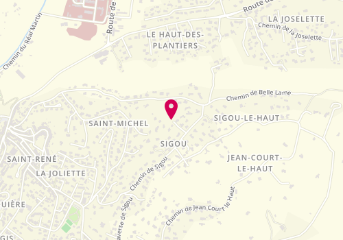 Plan de BINET Patrice, 61 Chemin de Sigou, 83390 Pierrefeu-du-Var