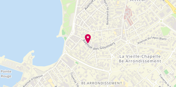 Plan de LM Energie, 35 avenue des Goumiers, 13008 Marseille