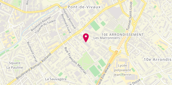 Plan de Mdk Plomberie Chauffage, 75 Boulevard Icard parc Verdillon Bt A4, 13010 Marseille