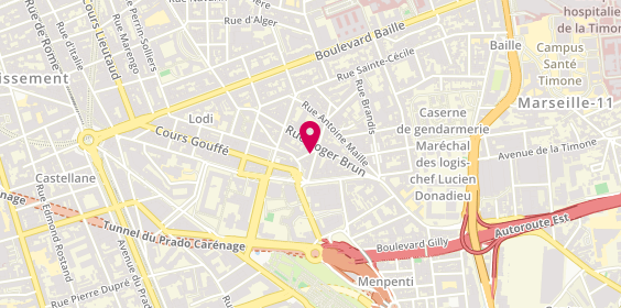 Plan de 2P2F, 19 Rue d'Isly, 13005 Marseille