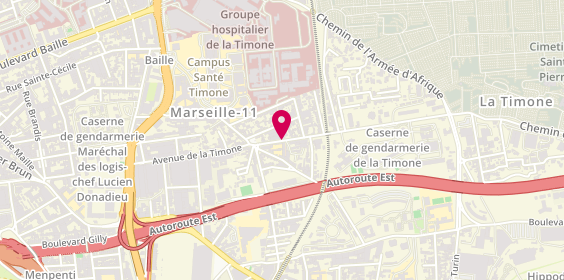 Plan de Saniclim Provence, 103 Avenue de la Timone, 13010 Marseille