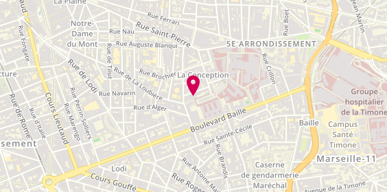 Plan de CHATEL Michel Rene, 8 Rue Rousseau, 13005 Marseille