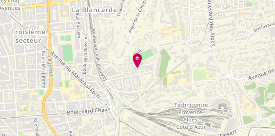 Plan de Alba Plomberie 13, 23 Rue Beau, 13004 Marseille