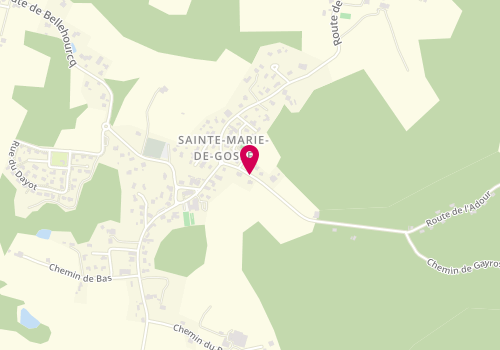 Plan de Sani Land, Ens Maison Damaë 102 Route Adour, 40390 Sainte-Marie-de-Gosse