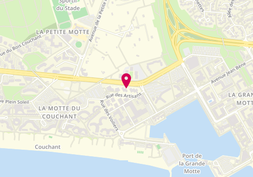 Plan de Sanitherm, 141 Rue des Artisans Zone Artisanale, 34280 La Grande-Motte