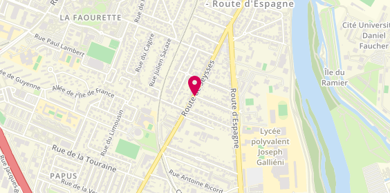 Plan de Ortet Plomberie Chauffage Climatisation, 314 Bis Route de Seysses, 31100 Toulouse