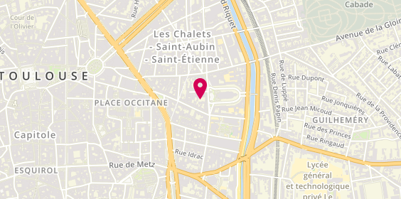 Plan de DAZET Laurent, 37 Rue Riquet, 31000 Toulouse