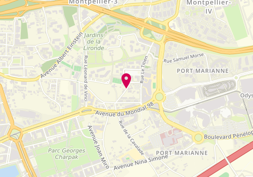 Plan de Montpellier Plomberie, 108 Rue Mas Carbonnier, 34000 Montpellier
