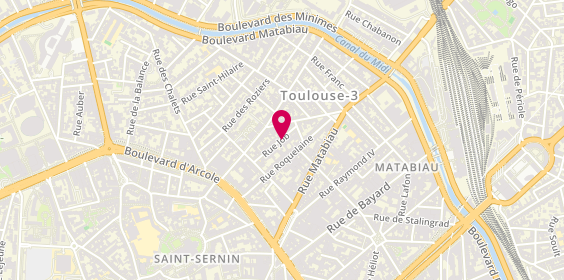 Plan de Allais Entreprise, 14 Rue Job, 31000 Toulouse