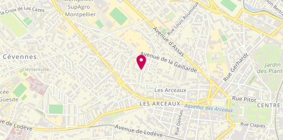 Plan de BENOIT-PLOMBERIE et DEPANNAGES, 12 Rue du Chèvrefeuille Esc 3, 34000 Montpellier