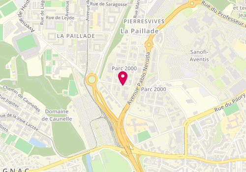 Plan de Les Ouvriers du Midi, Veas parc 2000 41 Rue Yves Montand, 34080 Montpellier