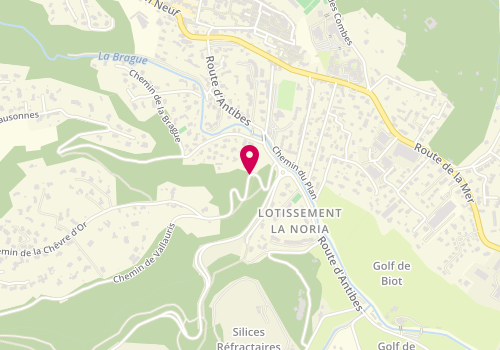 Plan de Constans Plomberie, 200 Chemin Vallauris, 06410 Biot