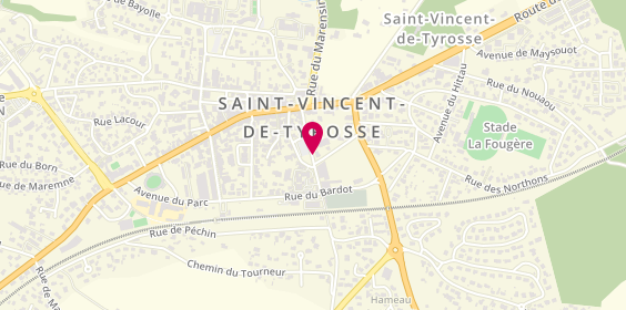 Plan de Willy Plomberie, 15 Rue Pyrénées, 40230 Saint-Vincent-de-Tyrosse