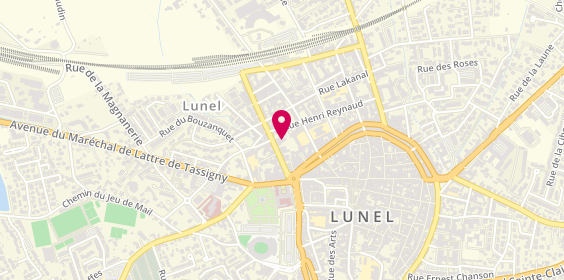 Plan de Aurel Plomberie, 121 Boulevard de la République, 34400 Lunel