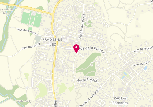 Plan de Drop Plomberie, 60 Rue de la Fontainette, 34730 Prades-le-Lez