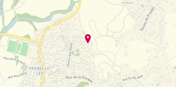Plan de CLUZEL Thibault, 475 Route de Saint Vincent, 34730 Prades-le-Lez