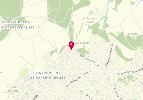 Plan de Le plombier, 154 chemin des Crouzettes, 34730 Saint-Vincent-de-Barbeyrargues