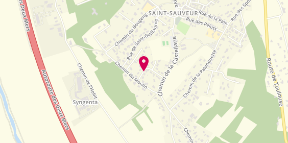 Plan de AZZI Manuel, 163 Rue Belvese, 31790 Saint-Sauveur