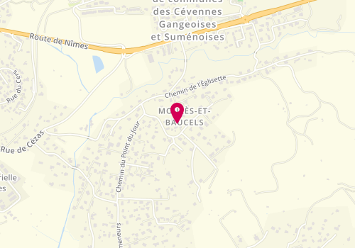 Plan de Sageot Plomberie, 11 chemin de Vaucouleur, 34190 Moulès-et-Baucels