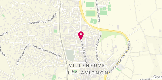 Plan de FALANGA Raphaël, 83 Rue de la République, 30400 Villeneuve-lès-Avignon