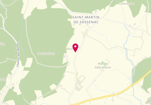 Plan de Dal Corso : Plomberie Chauffage Climatisation, 611 Route De
Saint-Martin de Sossenac, 30170 Durfort-et-Saint-Martin-de-Sossenac