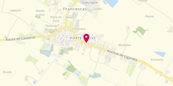 Plan de PLANTE Arnaud, 11 Route de Ligardes, 47600 Francescas