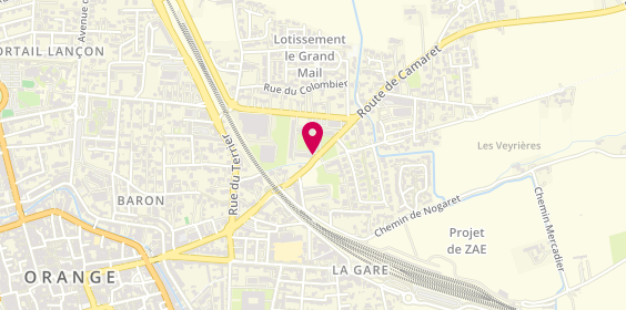 Plan de Courbière Plomberie, 149 Route Camaret, 84100 Orange