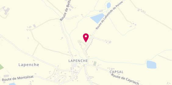 Plan de J. Thierry Chauffage, 255 Route Labastide de Penne, 82240 Lapenche