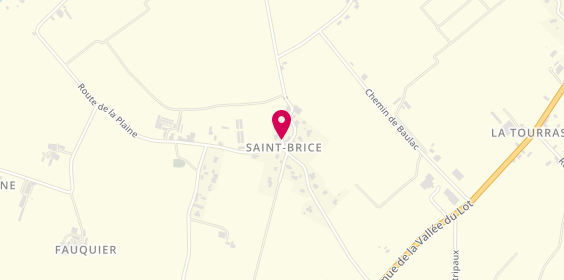 Plan de A l'Eau Charley, Lieu-Dit Saint Brice, 47320 Bourran