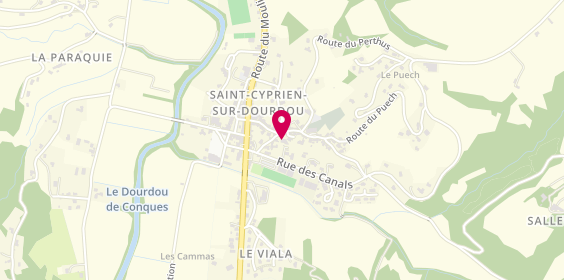 Plan de Delisle, 2 Place Perier, 12320 Conques-en-Rouergue
