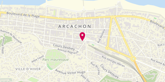 Plan de Artisans Girondins, 4 Cours Tartas, 33120 Arcachon