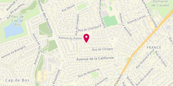Plan de La Main d'Eau, 19 avenue Pierre Cérésole, 33600 Pessac
