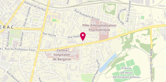 Plan de P.B Plomberie Sanitaire, 4 Rue Mar Fayolle, 24100 Bergerac
