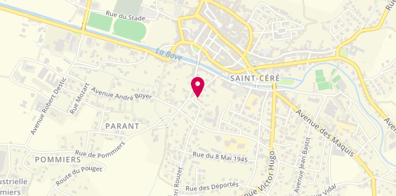 Plan de MAZEL Laurent, 147 Rue des Rampeaux Bât M12, 46400 Saint-Céré