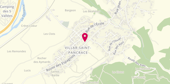 Plan de P.C.H.F, 16 Route des Espagnols, 05100 Villar-Saint-Pancrace