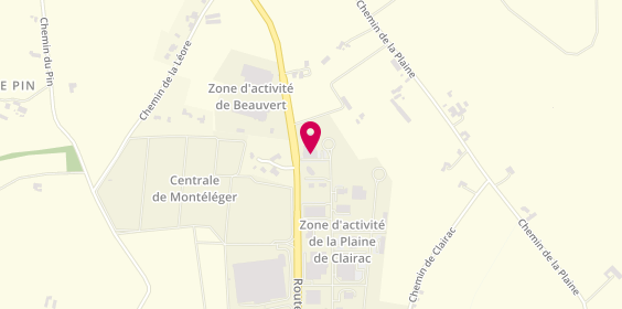 Plan de Tec2e, 395 Rue Antoine de Saint Exupéry, 26760 Beaumont-lès-Valence