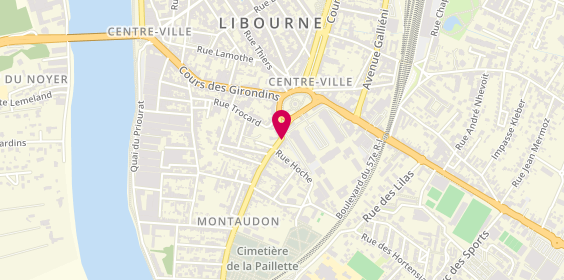 Plan de Etablissements Blanchard, 7 Rue de Montaudon, 33500 Libourne