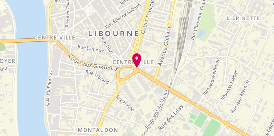 Plan de Angénergies plombier chauffagiste à Libourne, 1 avenue de Verdun, 33500 Libourne