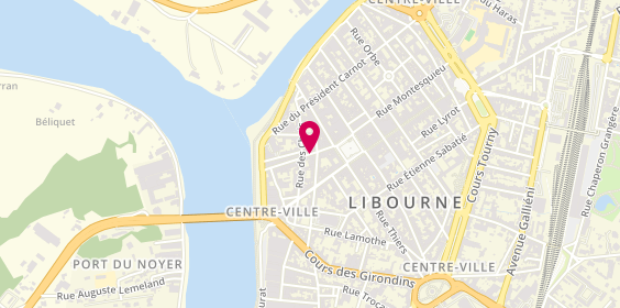Plan de Artisans Girondins, 45 Rue Fonneuve, 33500 Libourne
