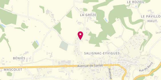 Plan de GRANGIE Jean-Pierre, 9 avenue Jean Couderc, 24590 Salignac-Eyvigues