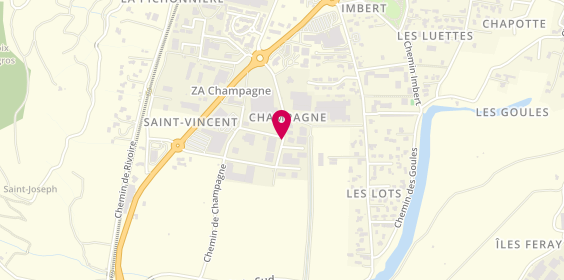 Plan de Martial JACOUTON, 265 Avenue de la République
Zae Champagne, 07300 Tournon-sur-Rhône