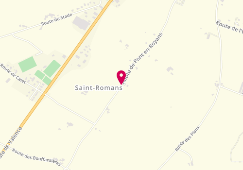 Plan de Etablissements Basille Vincent, 1067 Route Pont en Royans, 38160 Saint-Romans