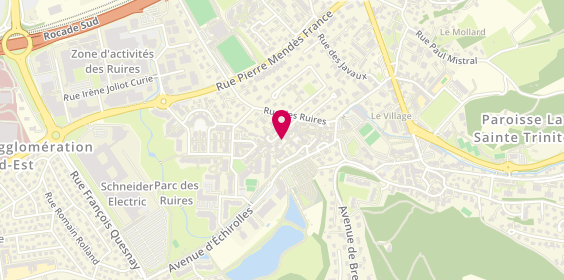 Plan de MJ Plomberie, 1 Place Fontenelle, 38320 Eybens
